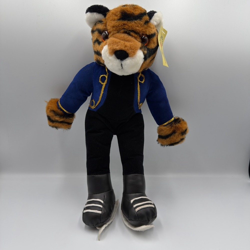 Vtg 1991 Sugar Loaf Olympians Tiger Plush Ice Skater Blue Jacket 90s Toy NEW NWT